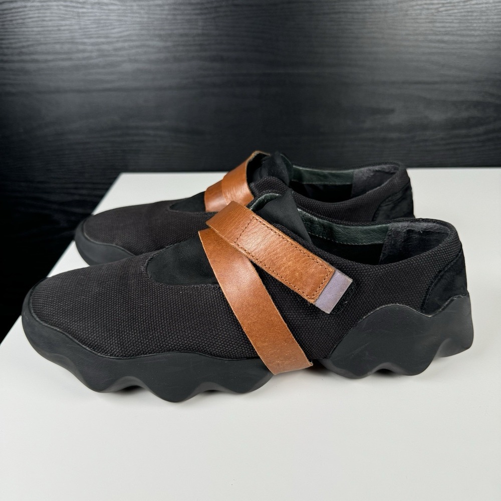 CAMPER Dub Sneakers Size 40 (US 9.5) Womens Black - Brown Strap